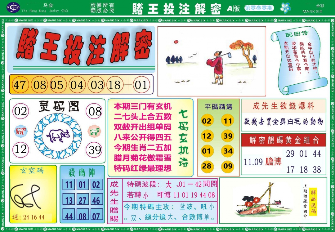 030期赌王投注解密[图]