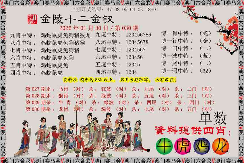 030期金陵十二金钗[图]