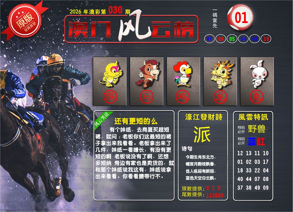 030期澳门风云榜[图]