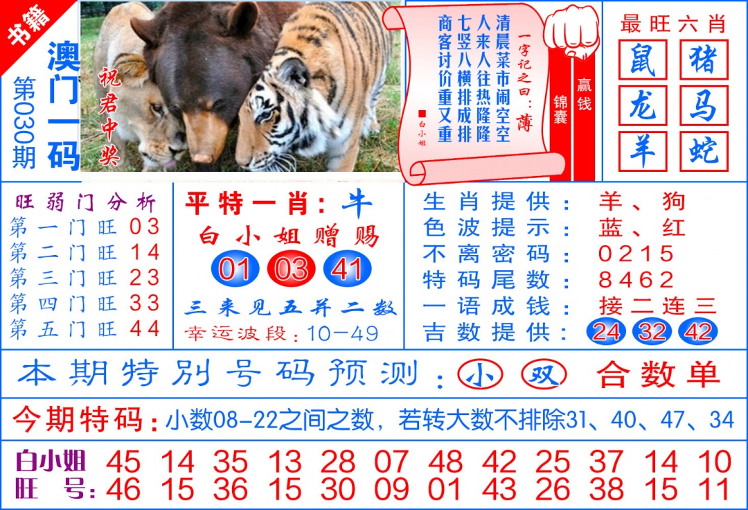 030期澳门飞龙宝典[图]