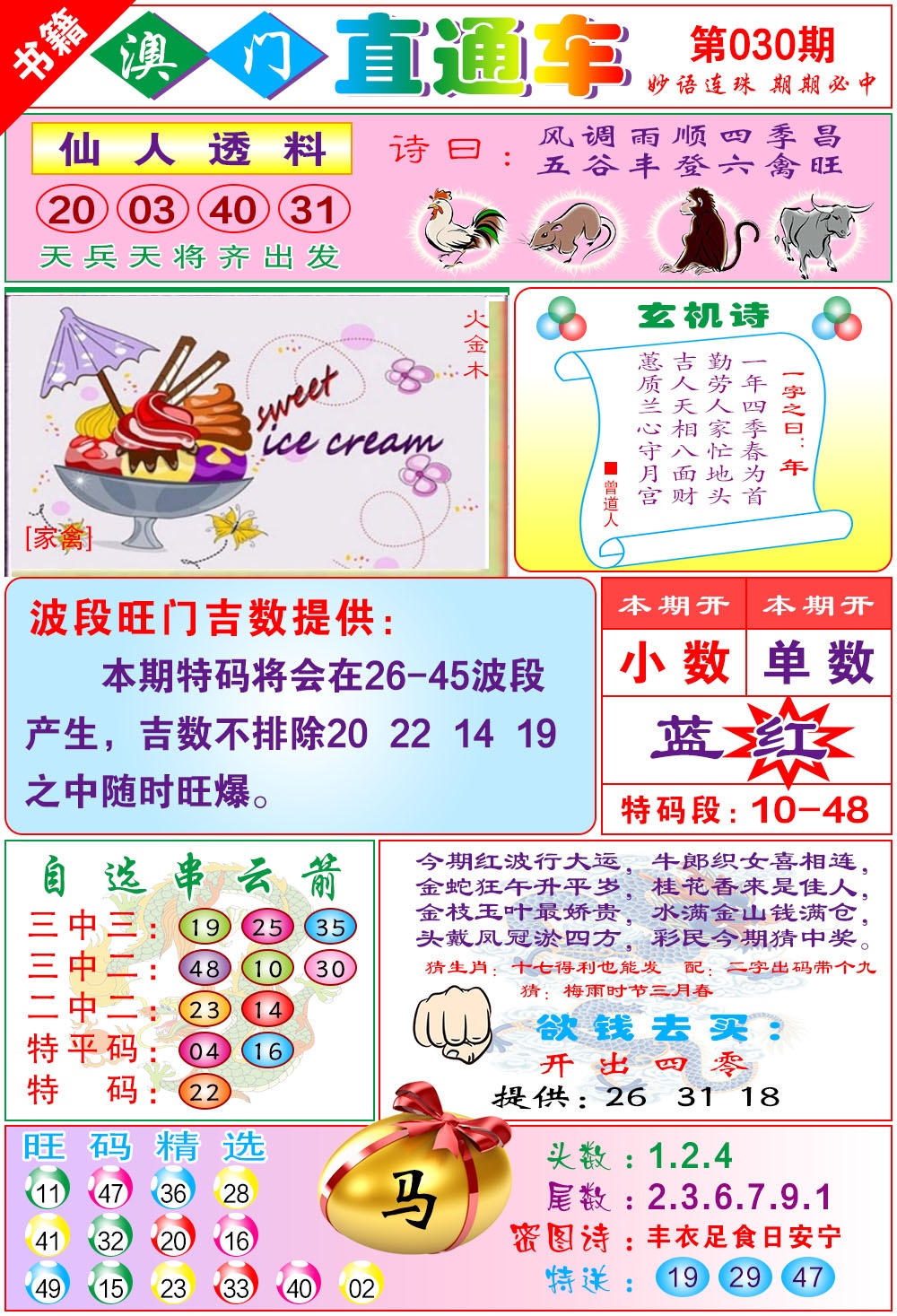 030期白姐直通车[图]