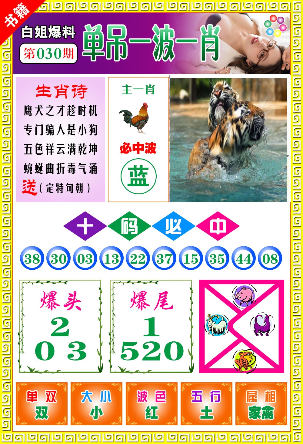 030期澳门白姐暴肖[图]