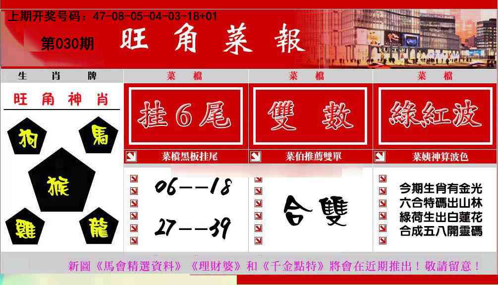 030期旺角菜报[图]