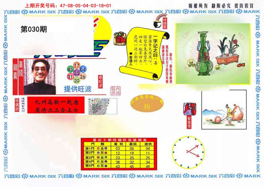 030期特码王(信封)[图]