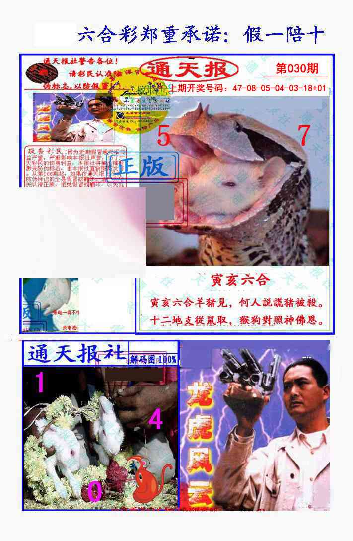030期假一陪十通天报[图]