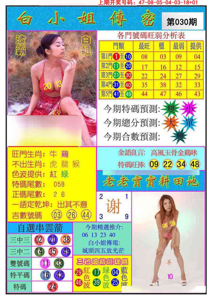 030期白小姐传密[图]