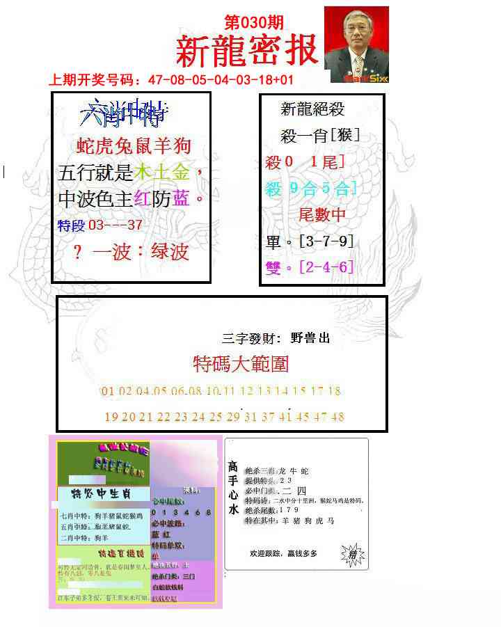 030期新龙密报[图]