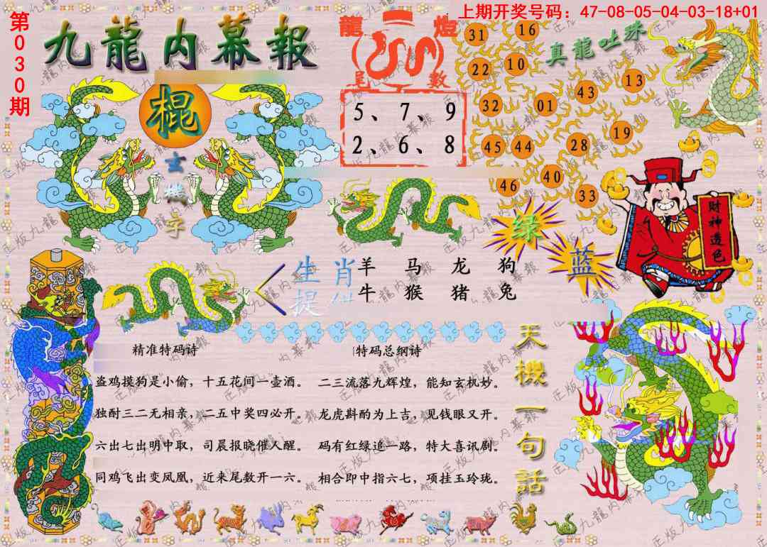030期正版九龙内幕报[图]