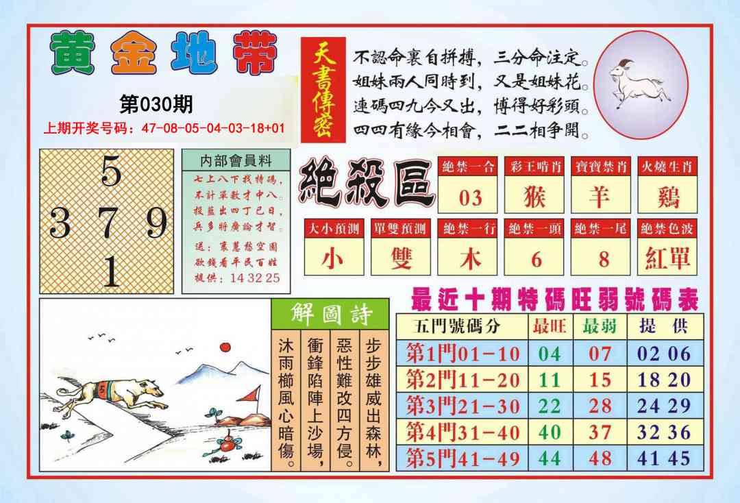 030期黄金地带[图]